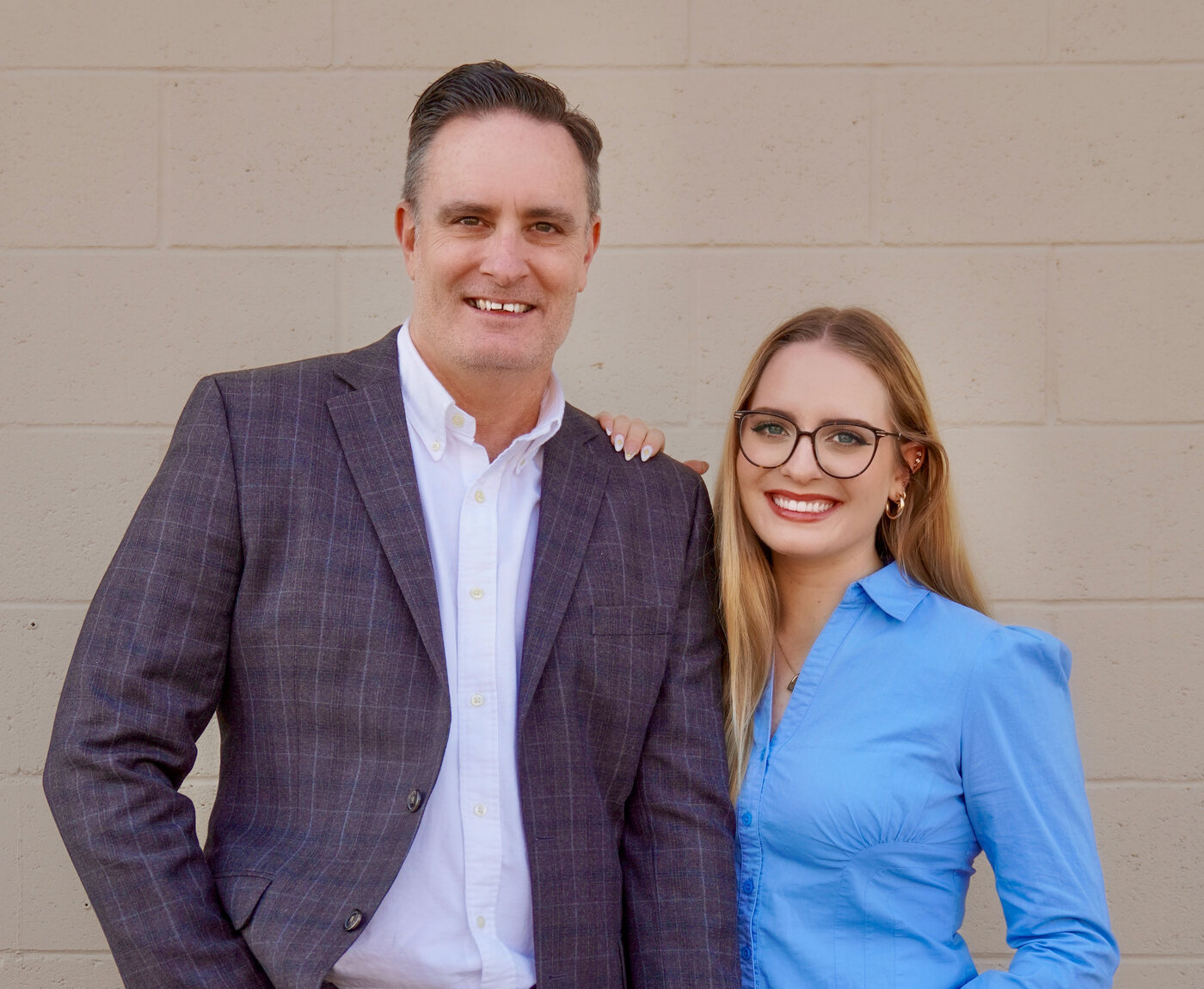 Ken Brown, owner and designer at California Cabinets, with his daughter Kaylin