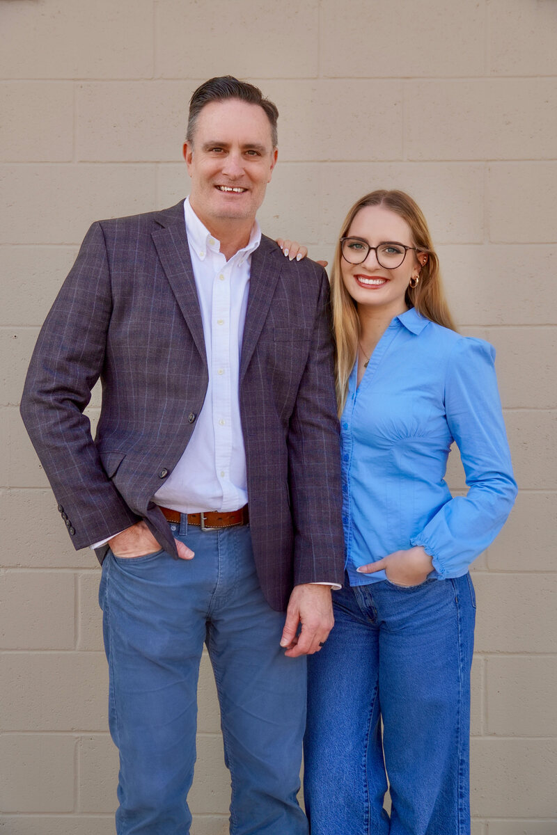 Ken Brown, owner and designer at California Cabinets, with his daughter Kaylin